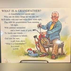 1979 Russ Berrie LIVING QUOTES “What Is A Grandfather”